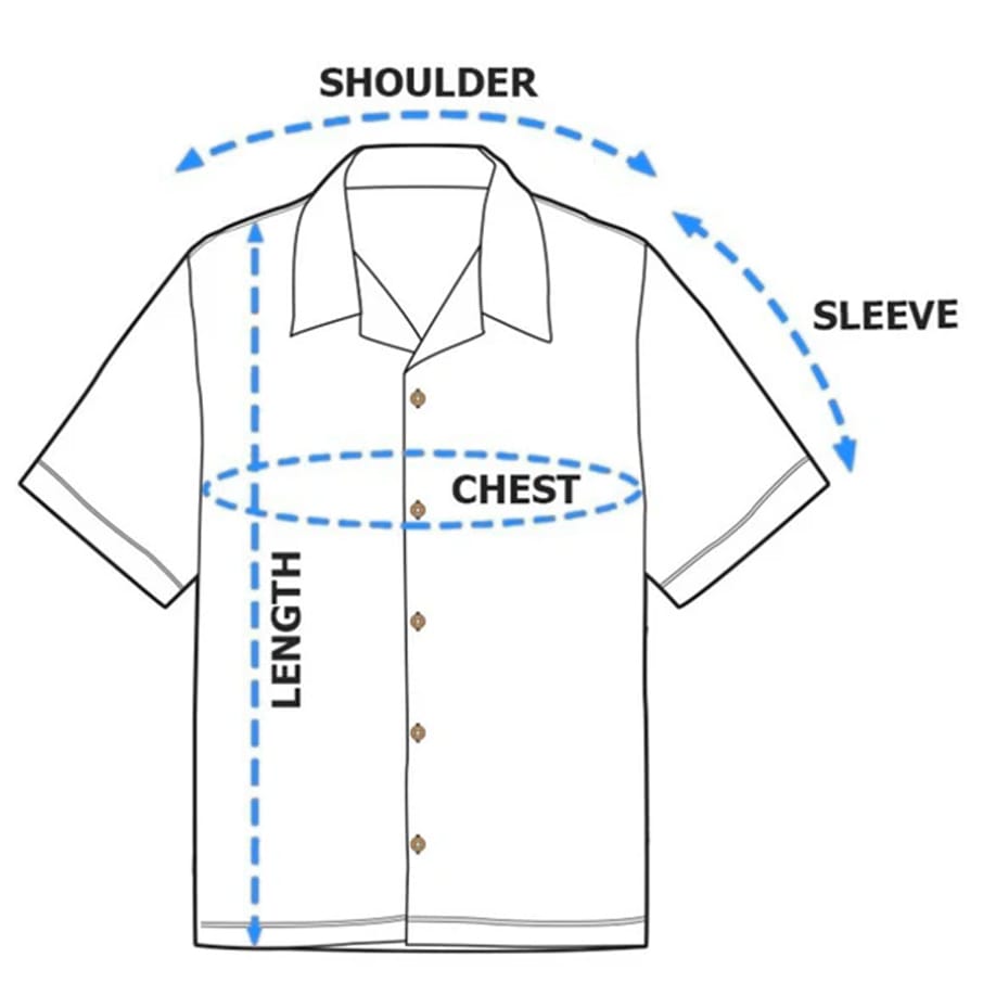 How to measure hawaiian shirt
