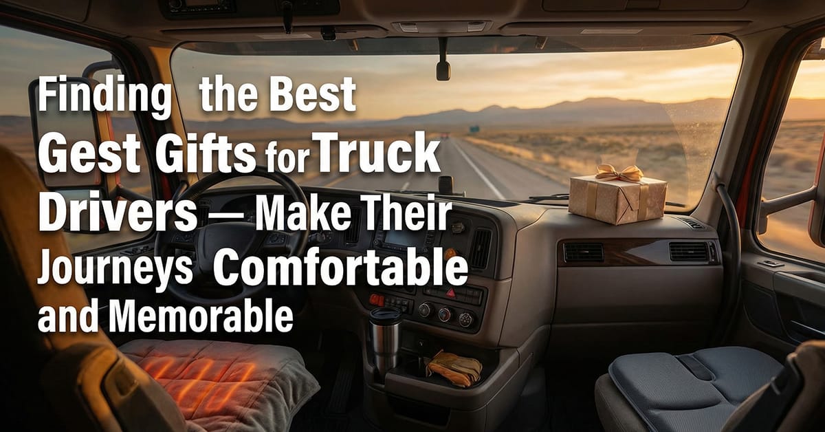 Finding the Best Gifts for Truck Drivers — Make Their Journeys Comfortable and Memorable Best Gifts for Truck Drivers