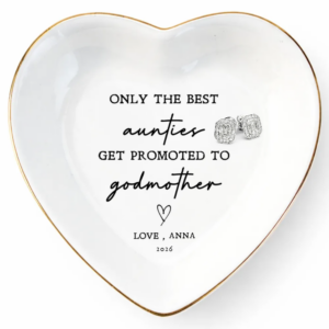 Godmother Proposal Personalized Jewelry Dish Gift Will You Be My Godmother