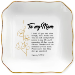 Heartfelt Message Jewelry Dish Custom Name Gift For Mom 1