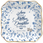 Mother And Daughter Forever Personalized Name Square Shape Jewelry Dish Gift For Mom 1