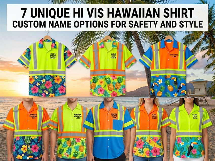 7 Unique Hi Vis Hawaiian Shirt Custom Name Options for Safety and Style 7 Unique Hi Vis Hawaiian Shirt Custom Name Options for Safety and Style