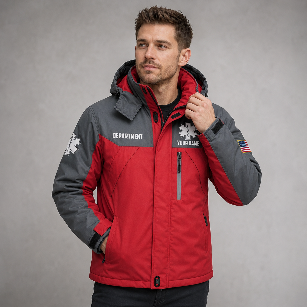 Gift Ideas That Make Blue Collar Workers Smile Red Grey EMS Jacket