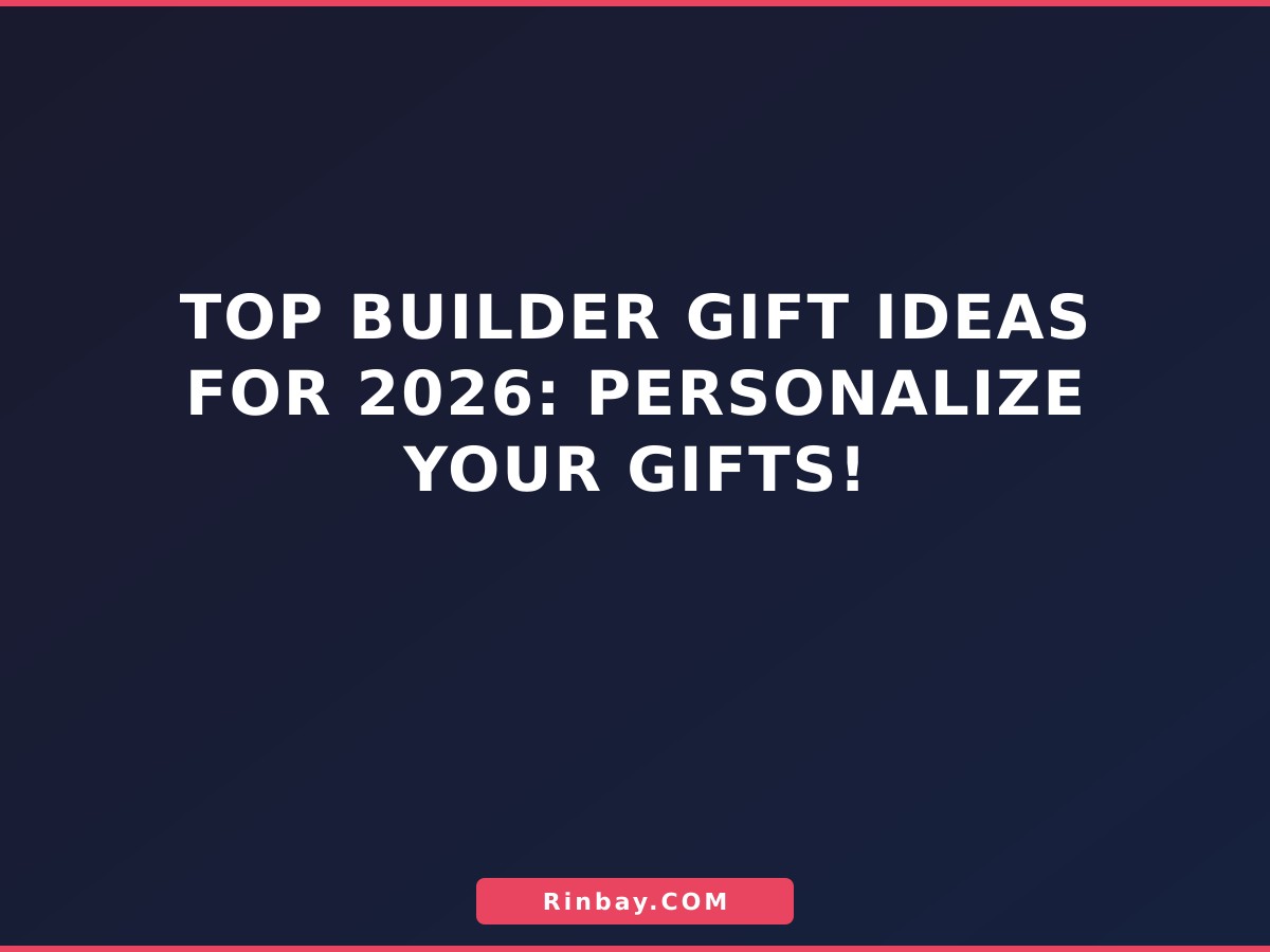 Top Builder Gift Ideas for 2026: Personalize Your Gifts! Top Builder Gift Ideas for 2026: Personalize Your Gifts!