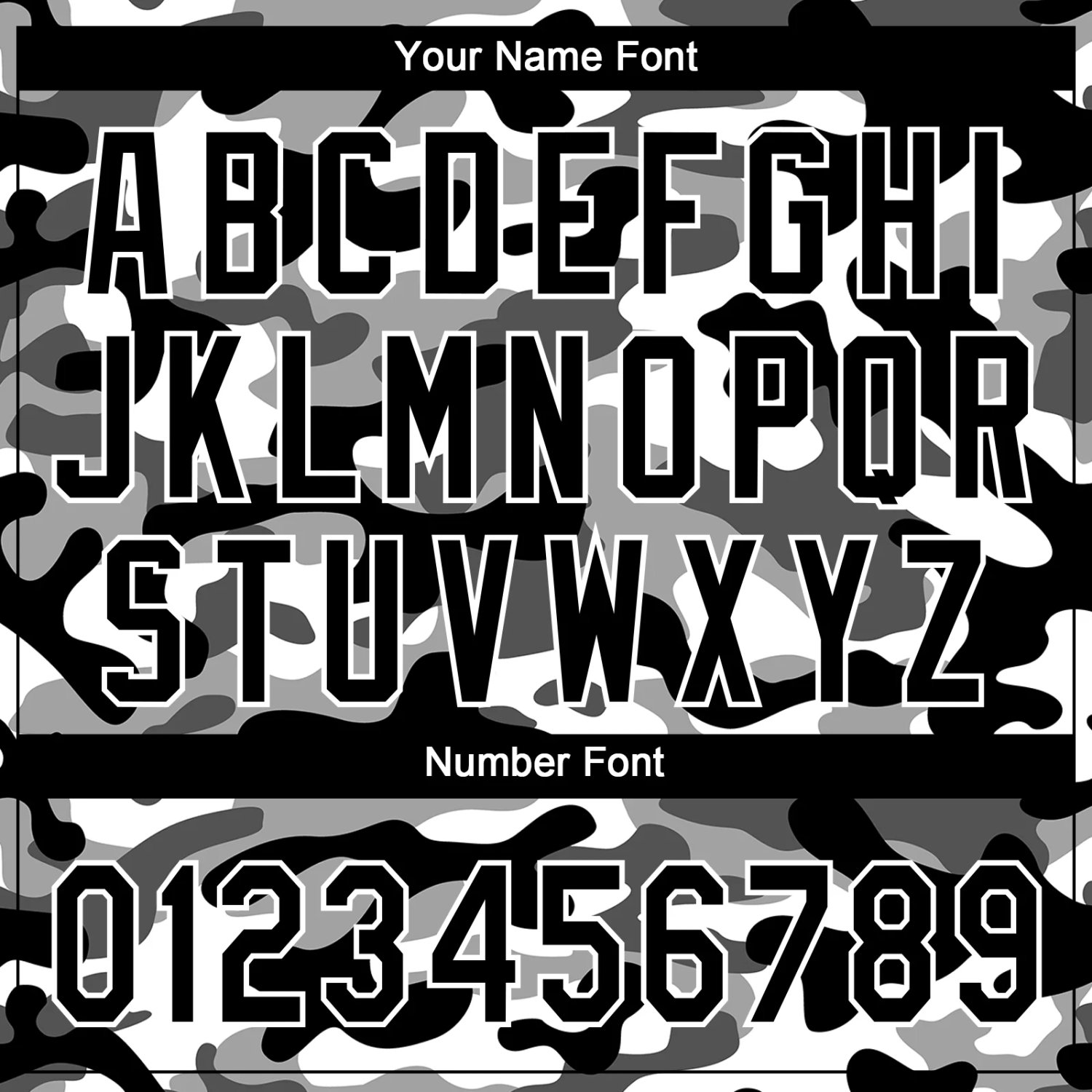 Black Camo 3D Pattern Design Baseball Jersey Side view of black camo 3D pattern design baseball jersey emphasizing the unique camo sleeves and overall fit.