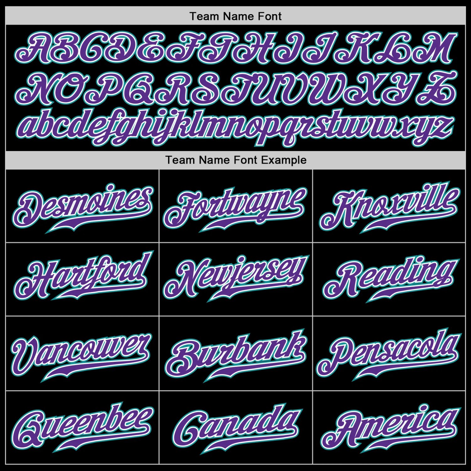 Black Teal Purple Baseball Jersey Side angle of a black teal purple baseball jersey, emphasizing the stylish design and color contrast.