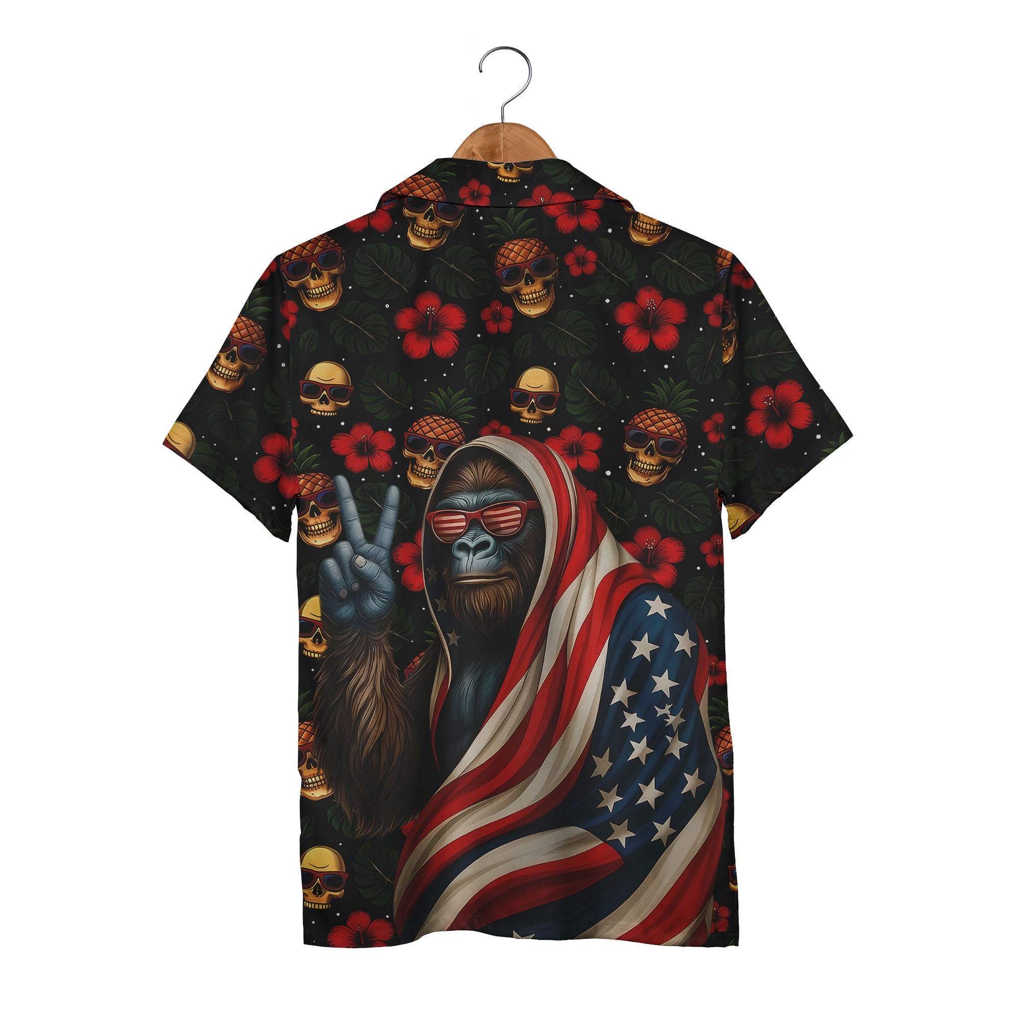 02_gorilla_american_flag_hawaiian_shirt_tropical_skull_pineapple_hibiscus_party_print.jpg