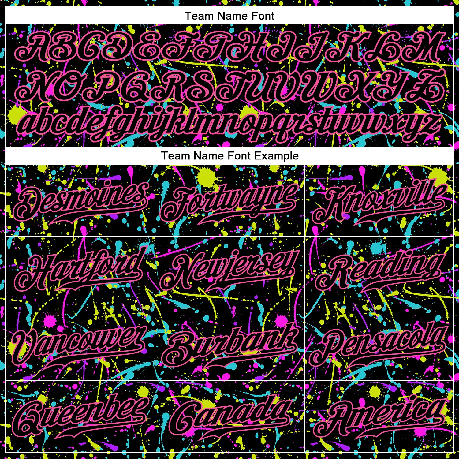 Graffiti Pattern Black Pink Baseball Jersey Side view of the graffiti pattern black pink baseball jersey, capturing the vivid colors and creative patterns.