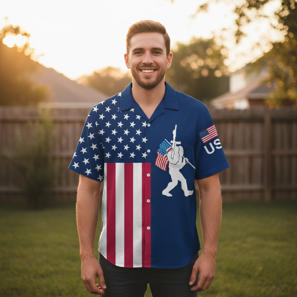 America Bigfoot Patriot Hawaiian Shirt America Bigfoot Patriot Hawaiian Shirt - Image 10