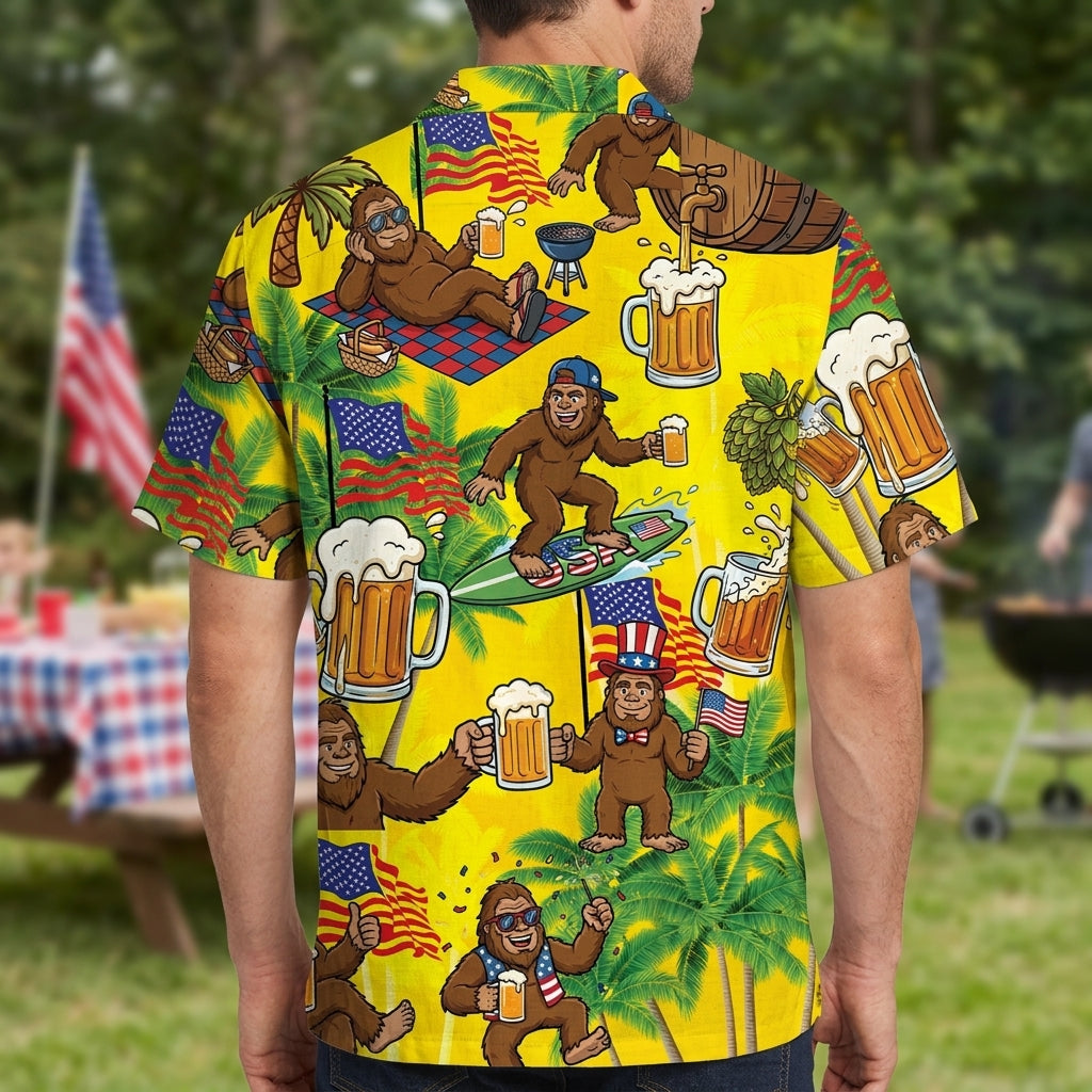 Bigfoot Beer America Funny Hawaiian Shirt Bigfoot Beer America Funny Hawaiian Shirt - Image 10