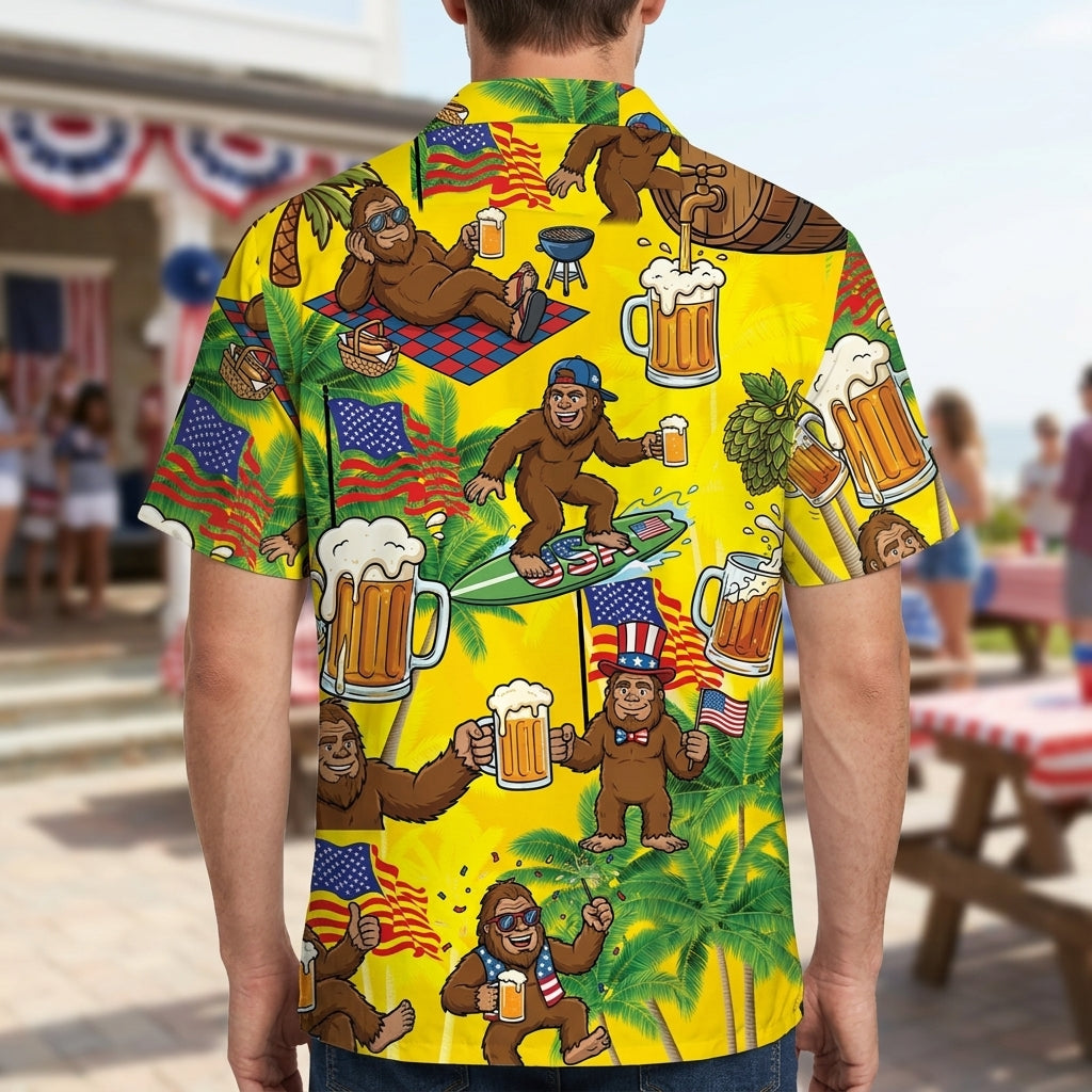 Bigfoot Beer America Funny Hawaiian Shirt Bigfoot Beer America Funny Hawaiian Shirt - Image 11