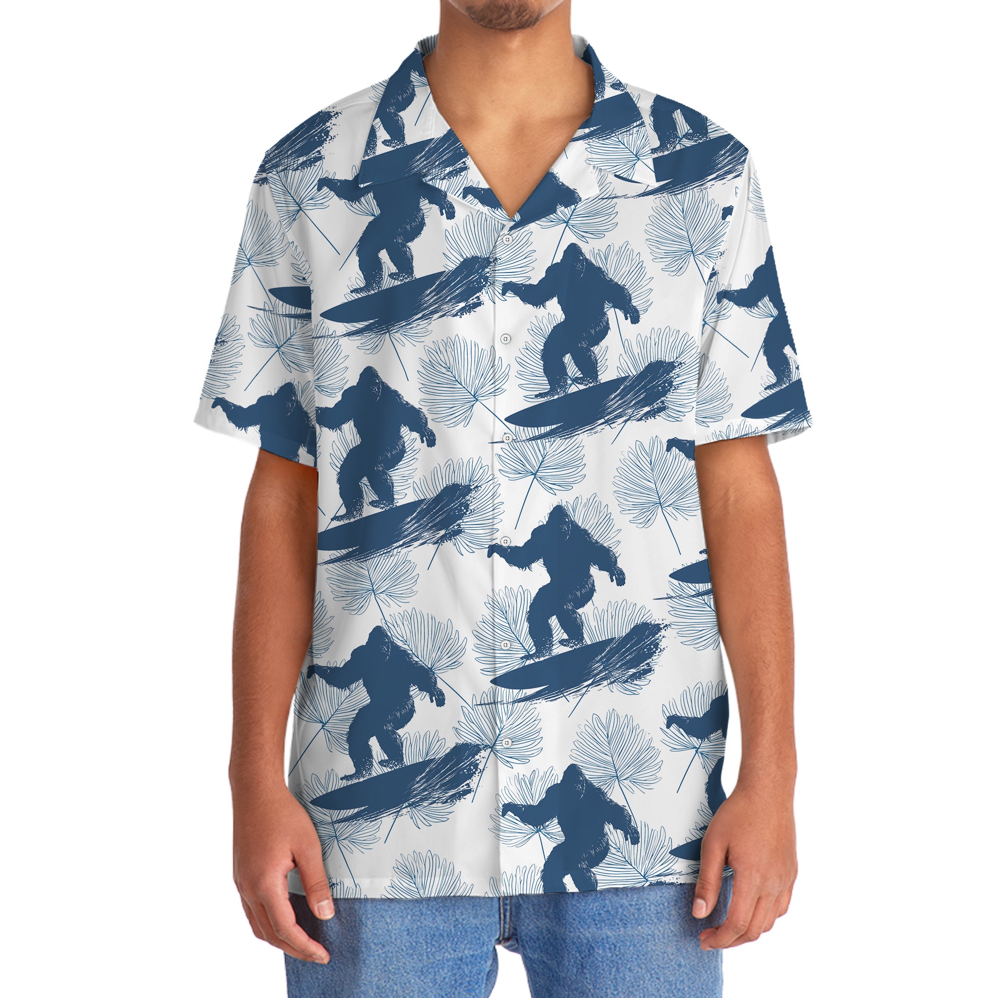 Bigfoot Surf Club Hawaiian Shirt Bigfoot Surf Club Hawaiian Shirt - Image 5