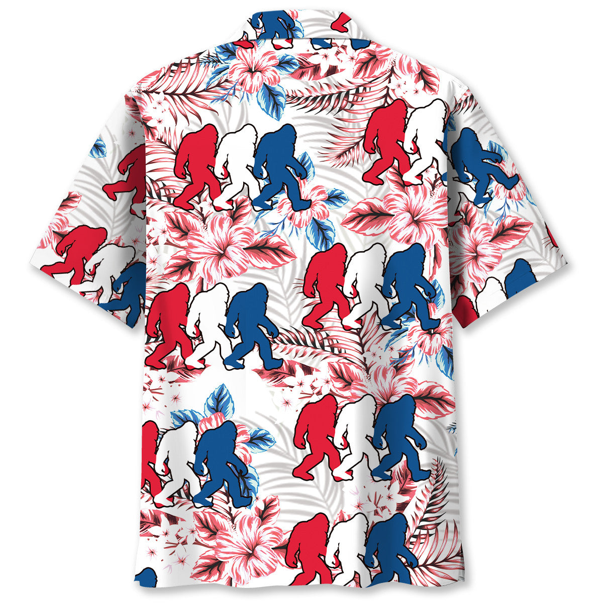 Funny Bigfoot USA Hawaiian Shirt Funny Bigfoot USA Hawaiian Shirt - Image 3