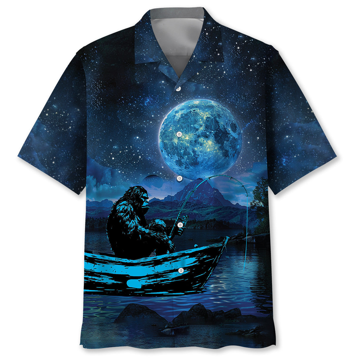 Bigfoot Fishing Relax Hawaiian Shirt Bigfoot Fishing Relax Hawaiian Shirt