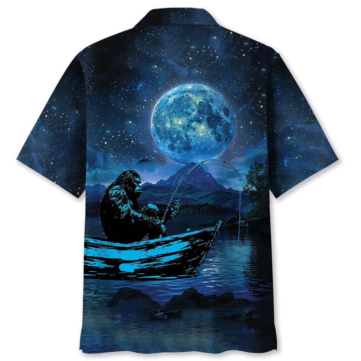 Bigfoot Fishing Relax Hawaiian Shirt Bigfoot Fishing Relax Hawaiian Shirt - Image 3