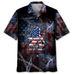 Bigfoot America Love It or Leave It Hawaiian Shirt