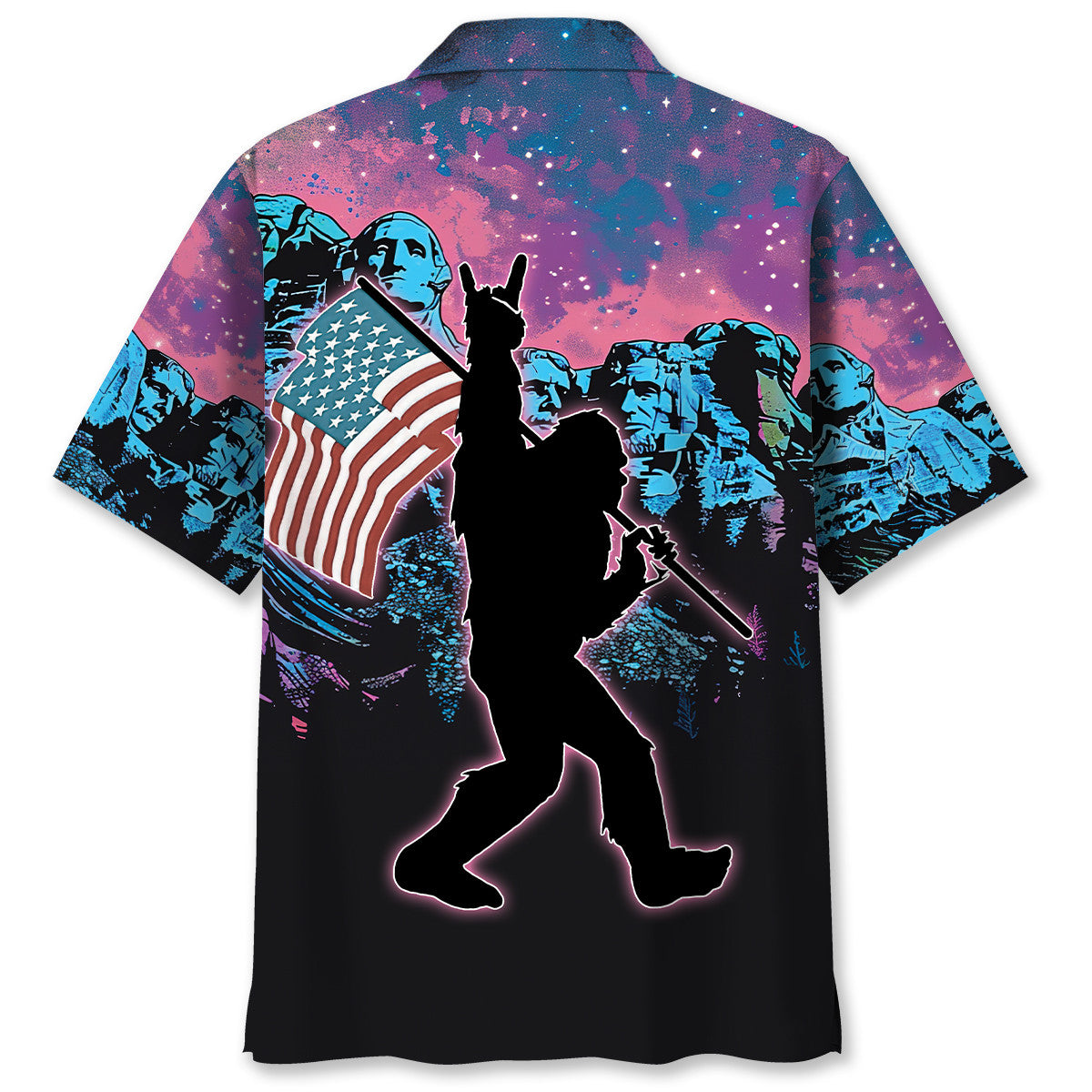 Bigfoot American Proud Hawaiian Shirt Bigfoot American Proud Hawaiian Shirt - Image 4