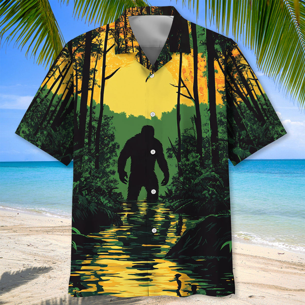 Respect the Local Bigfoot Hawaiian Shirt Respect the Local Bigfoot Hawaiian Shirt - Image 3