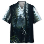 Bigfoot Saw Me Forest Hawaiian Shirt