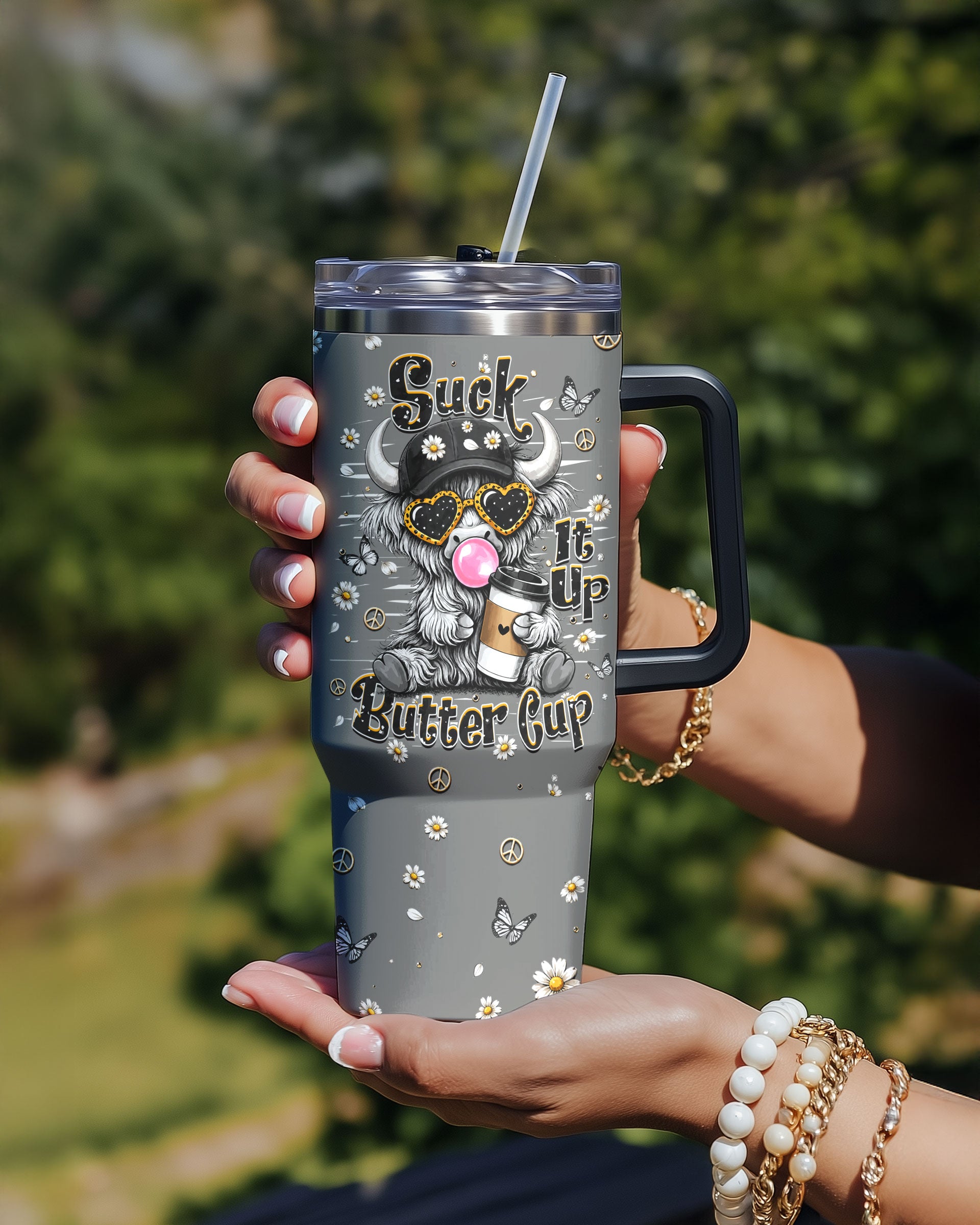 SUCK IT UP BUTTERCUP COW TUMBLER SUCK IT UP BUTTERCUP COW TUMBLER