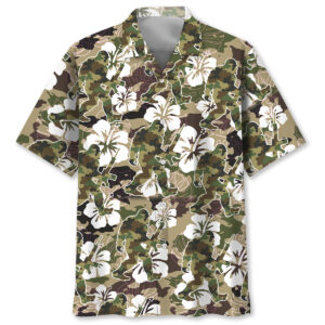 Bigfoot Hunter Camo Hawaiian Shirt