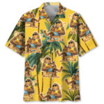 Lazy Bigfoot Beach Party Hawaiian Shirt