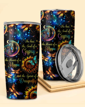 Spirit of a Dragonfly Insulated Tumbler - 20oz 30oz 40oz