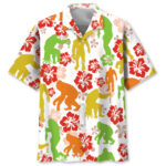 Tropical Bigfoot Funny Hawaiian Shirt