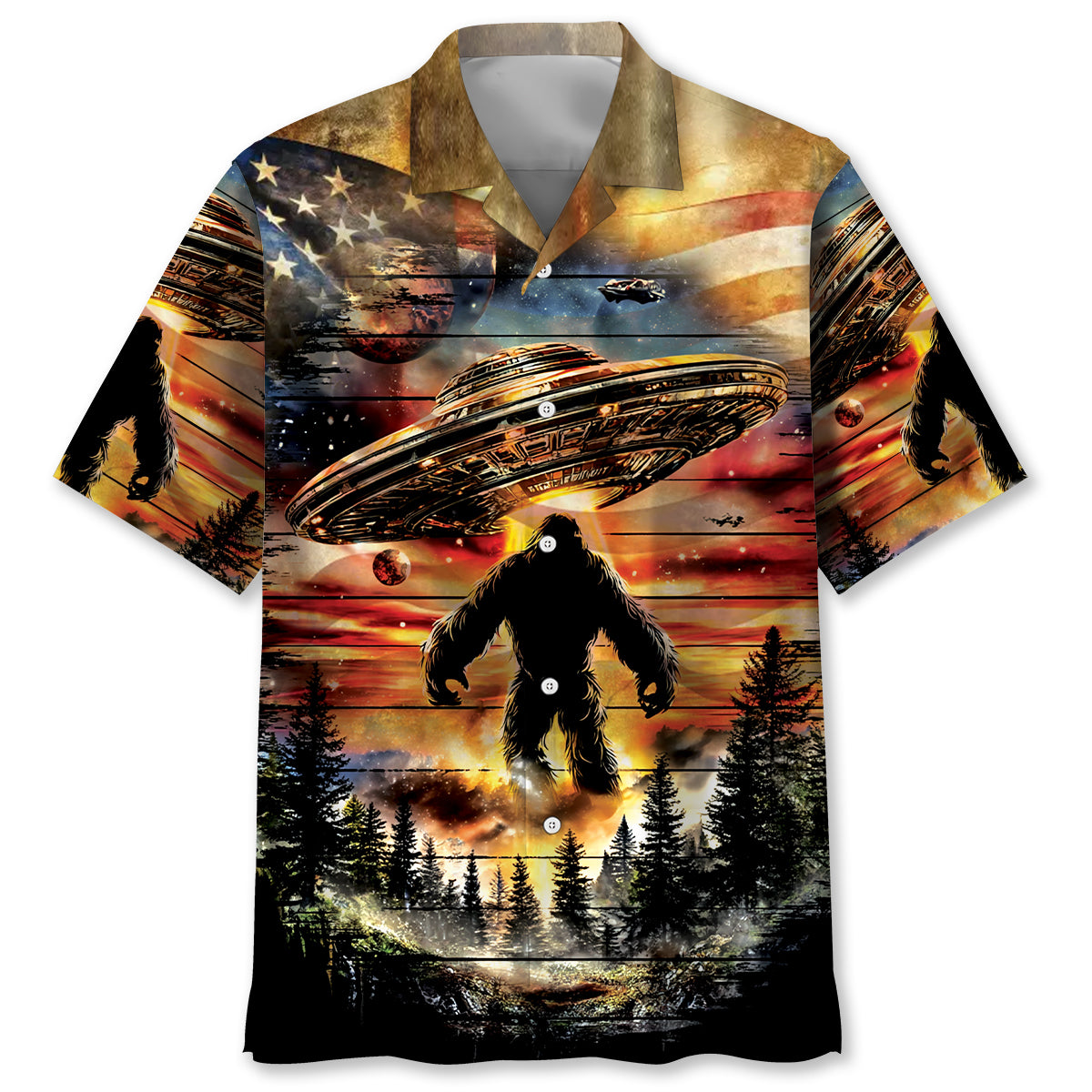 Bigfoot Legend America Hawaiian Shirt Bigfoot Legend America Hawaiian Shirt
