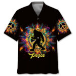 Bigfoot Psychedelic Peace Hawaiian Shirt