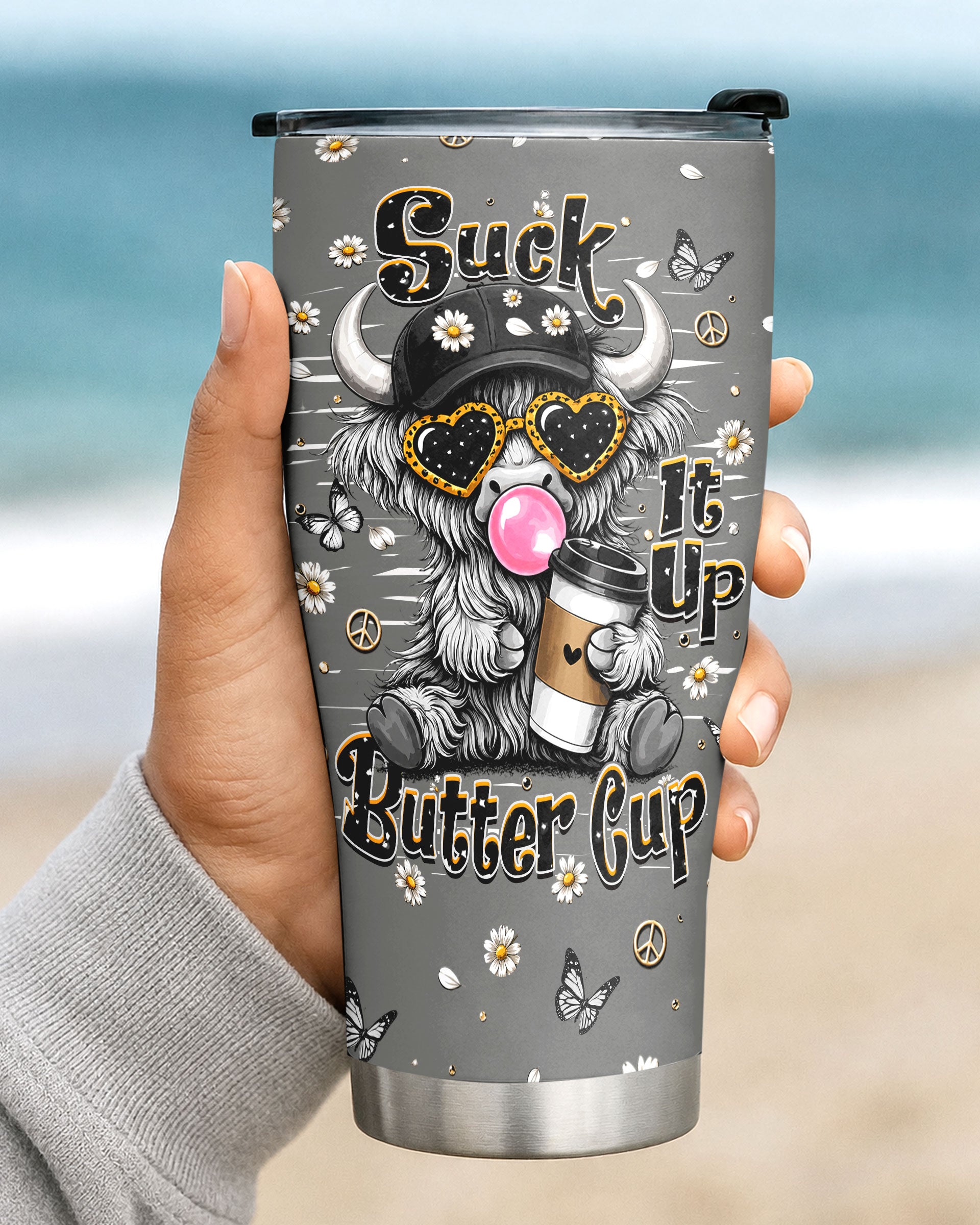 SUCK IT UP BUTTERCUP COW TUMBLER SUCK IT UP BUTTERCUP COW TUMBLER - Image 2