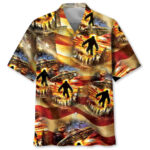 Bigfoot Legend America UFO Hawaiian Shirt