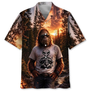 Bigfoot I Believe Hawaiian Shirt