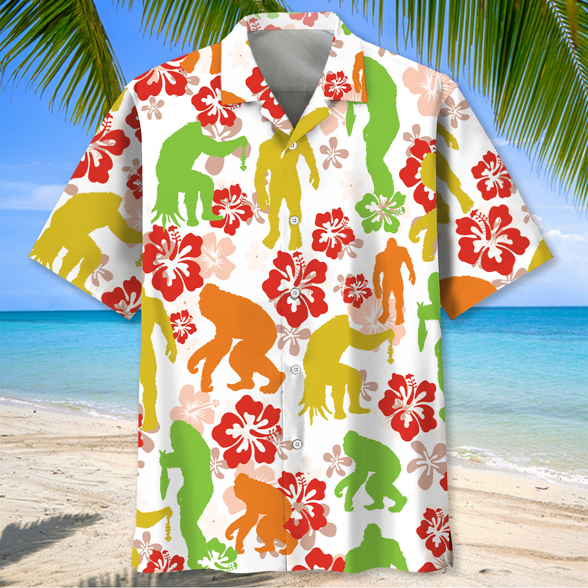 Tropical Bigfoot Funny Hawaiian Shirt Tropical Bigfoot Funny Hawaiian Shirt - Image 2