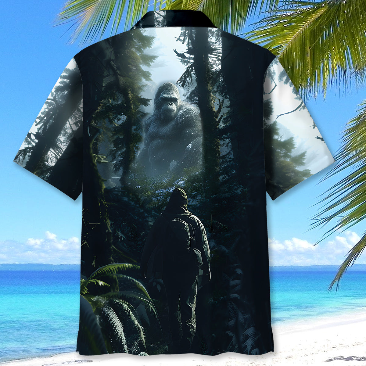 Bigfoot Saw Me Forest Hawaiian Shirt Bigfoot Saw Me Forest Hawaiian Shirt - Image 4