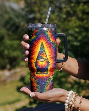 GNOME HIPPIE SWIRL TUMBLER
