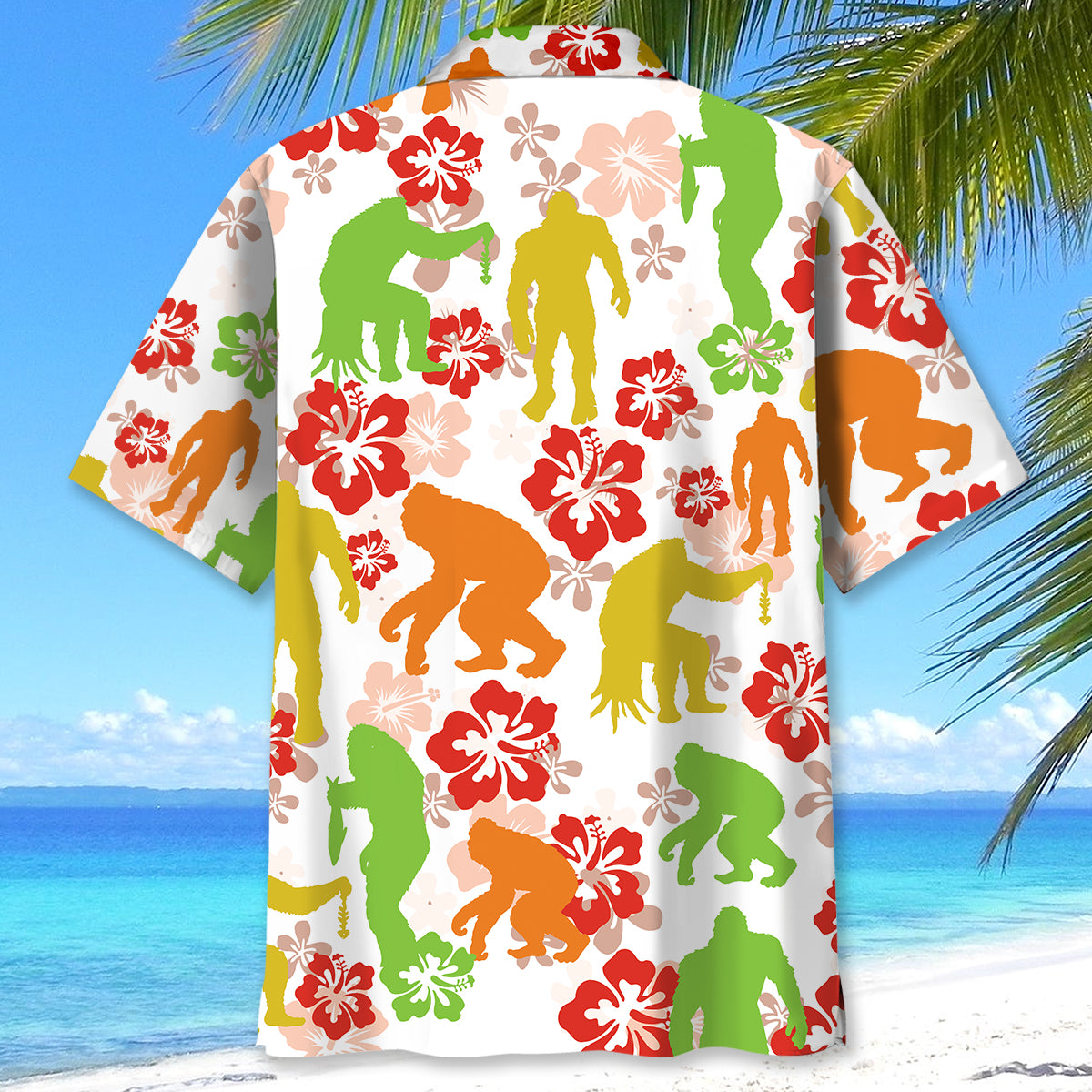 Tropical Bigfoot Funny Hawaiian Shirt Tropical Bigfoot Funny Hawaiian Shirt - Image 4