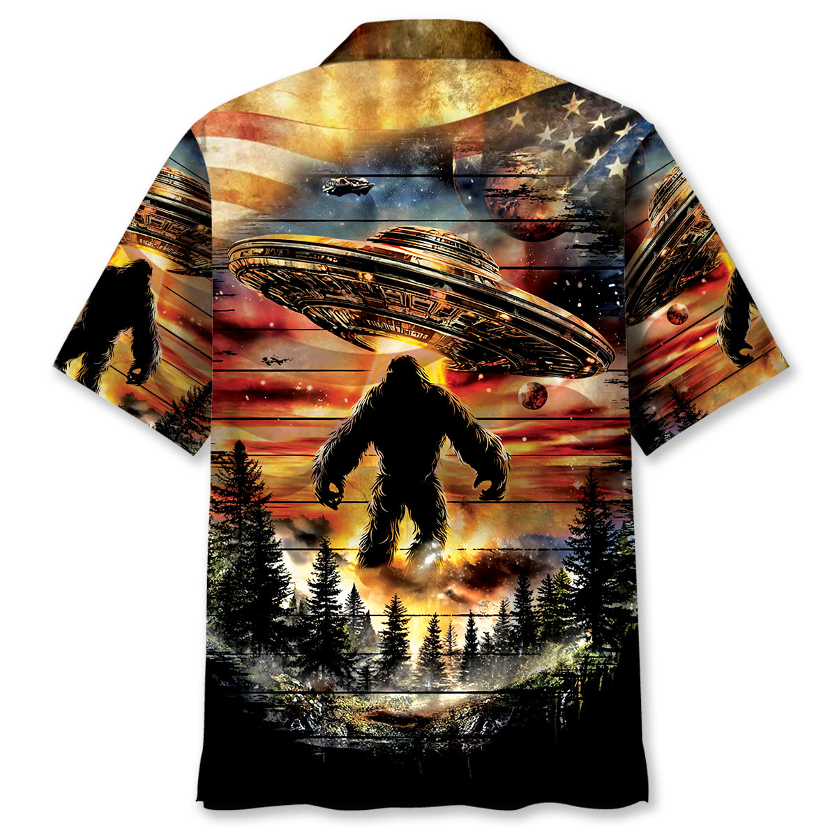 Bigfoot Legend America Hawaiian Shirt Bigfoot Legend America Hawaiian Shirt - Image 3
