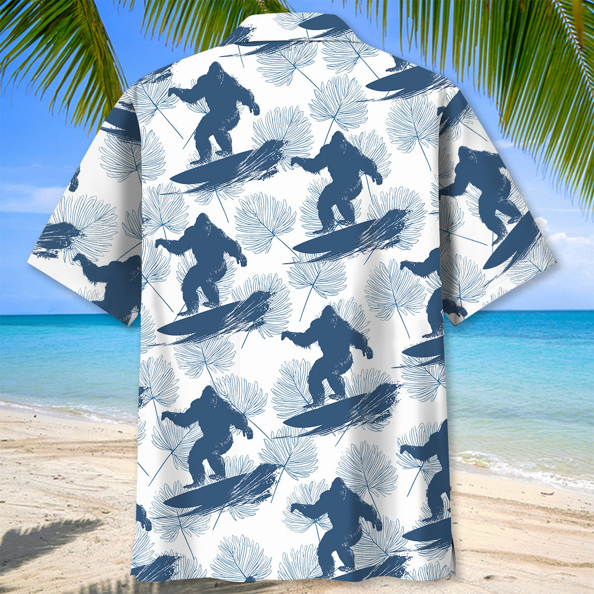 Bigfoot Surf Club Hawaiian Shirt Bigfoot Surf Club Hawaiian Shirt - Image 4