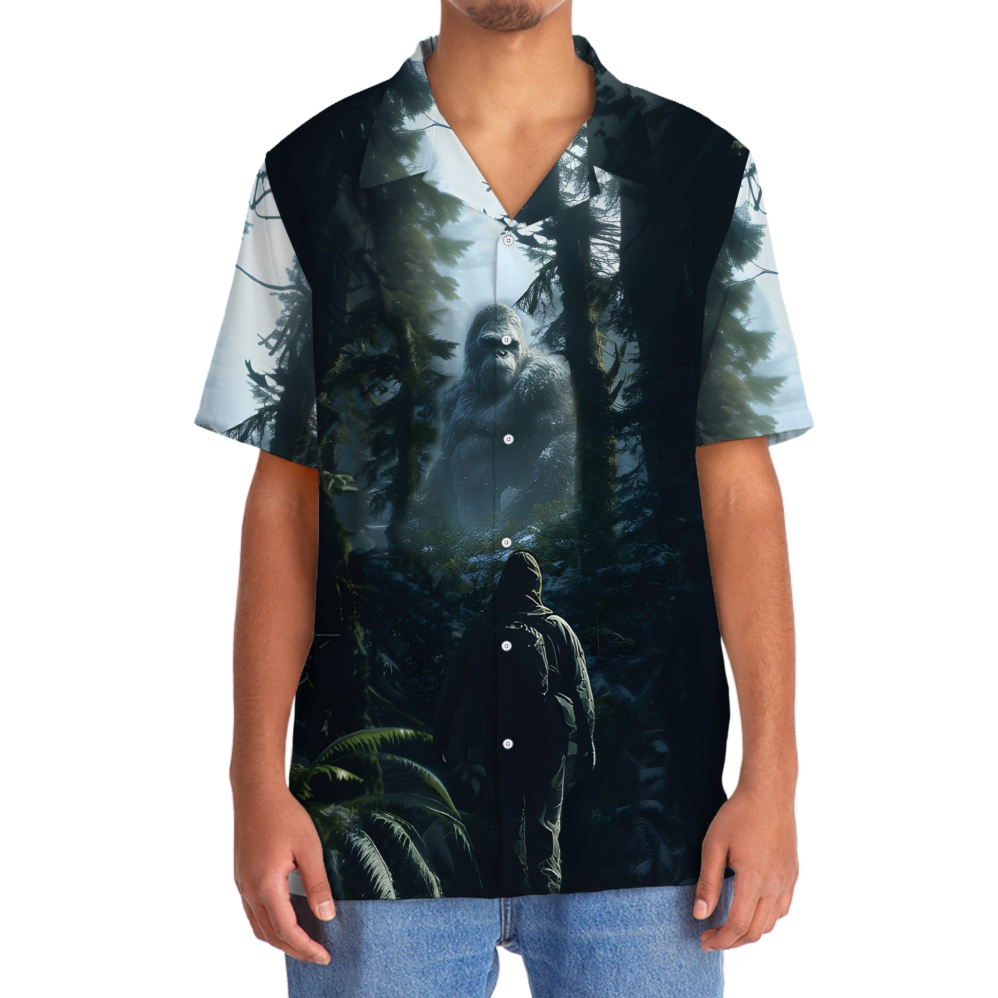 Bigfoot Saw Me Forest Hawaiian Shirt Bigfoot Saw Me Forest Hawaiian Shirt - Image 5