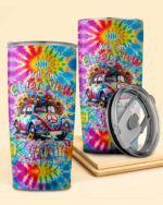 Running Against the Wind Tie Dye Insulated Tumbler - 20oz 30oz 40oz