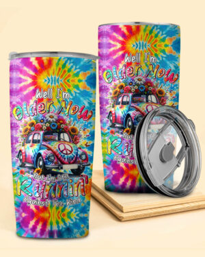 Running Against the Wind Tie Dye Insulated Tumbler - 20oz 30oz 40oz