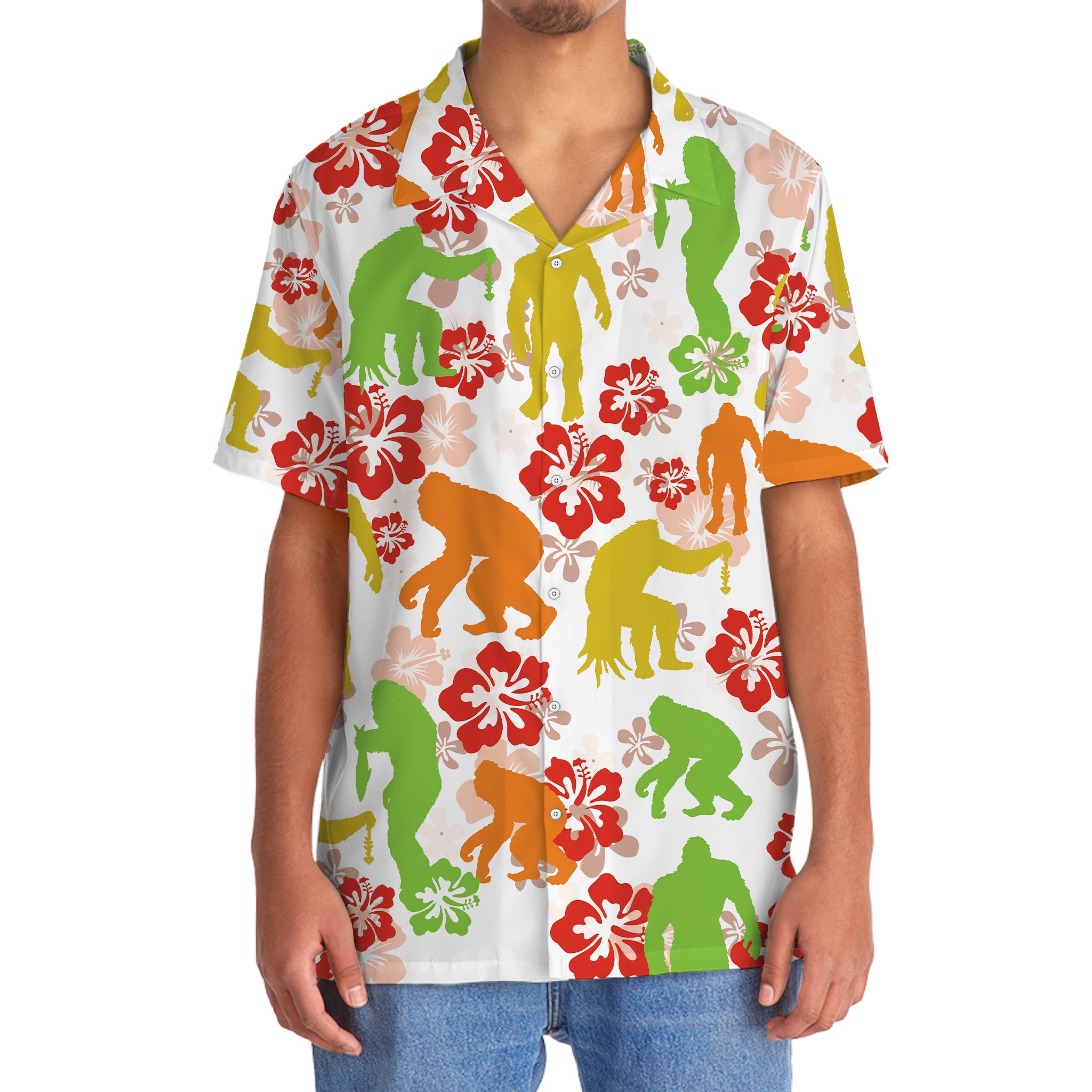 Tropical Bigfoot Funny Hawaiian Shirt Tropical Bigfoot Funny Hawaiian Shirt - Image 5