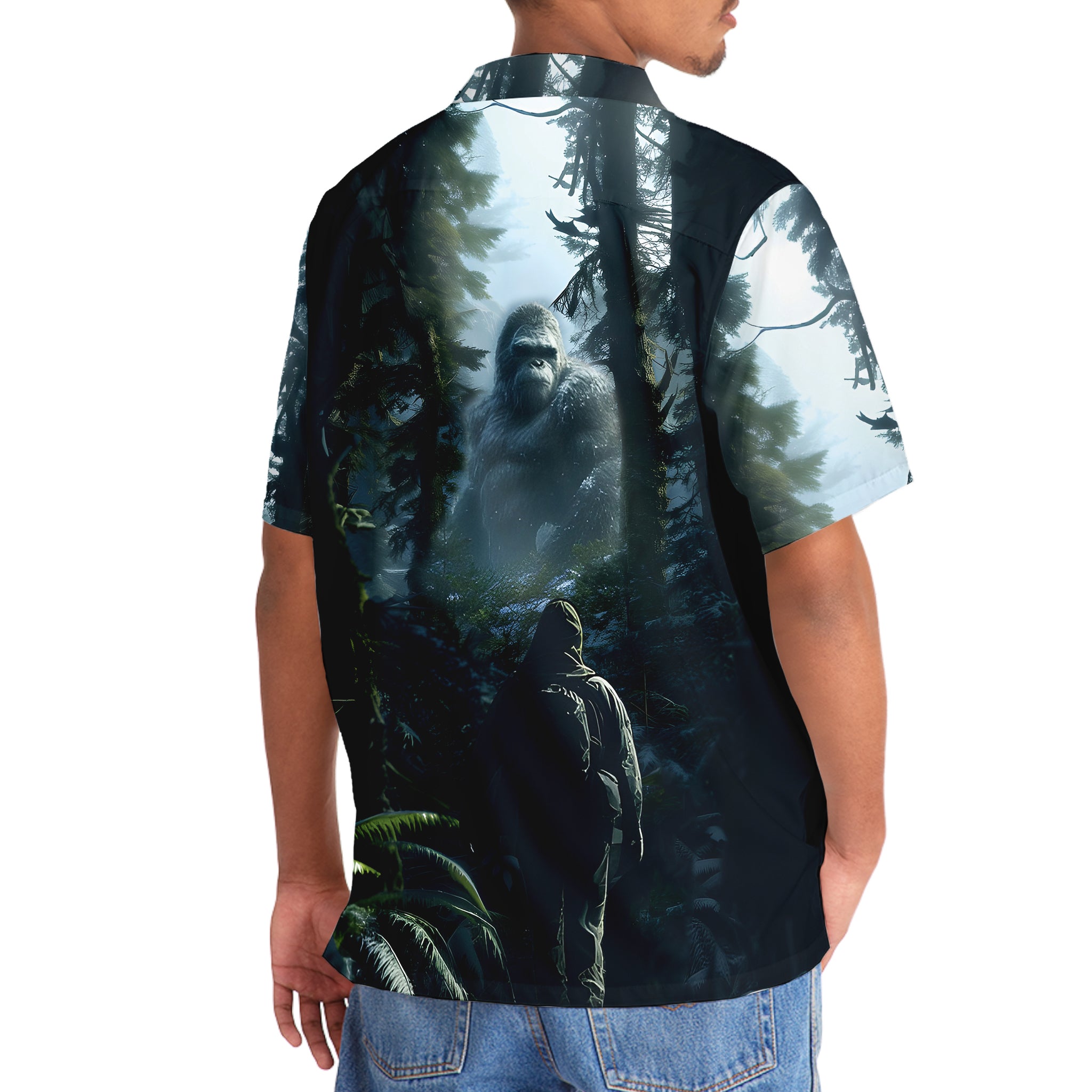 Bigfoot Saw Me Forest Hawaiian Shirt Bigfoot Saw Me Forest Hawaiian Shirt - Image 6