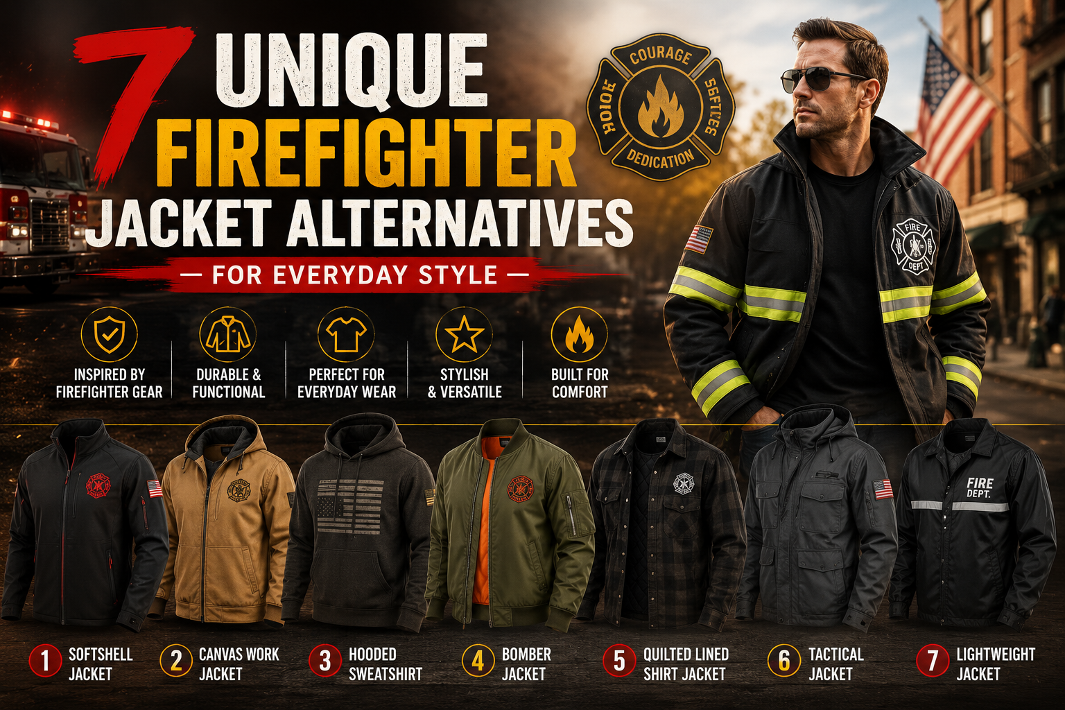 7 Unique Firefighter Jacket Alternatives for Everyday Style 7 Unique Firefighter Jacket Alternatives for Everyday Style