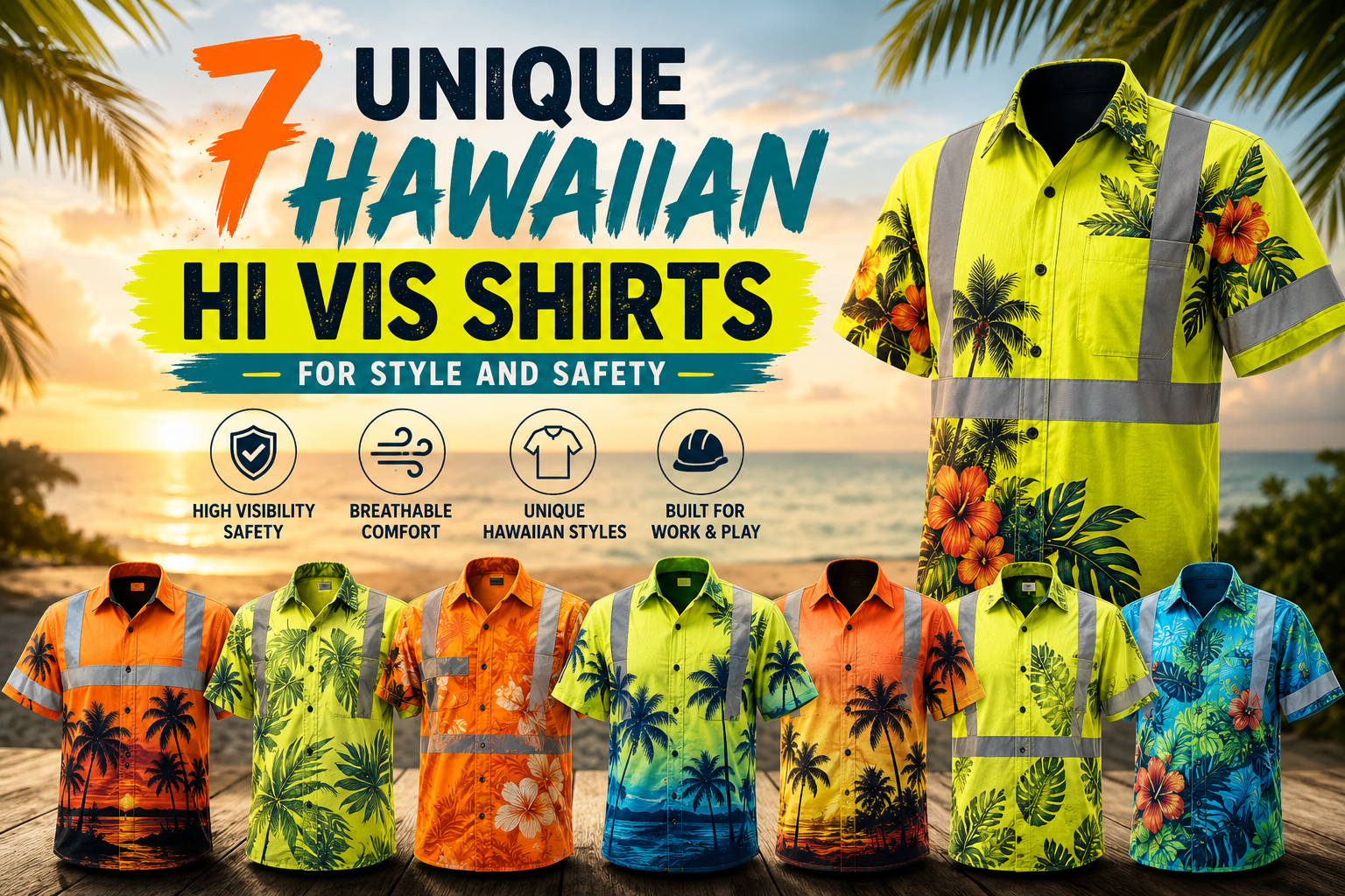 7 Unique Hawaiian Hi Vis Shirts for Style and Safety 7 Unique Hawaiian Hi Vis Shirts for Style and Safety