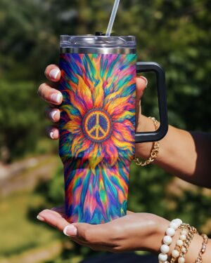 SUNFLOWER PEACE BURST TUMBLER