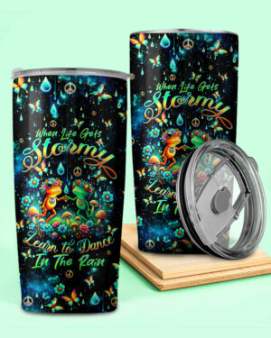 Dance in the Rain Frog Insulated Tumbler - 20oz 30oz 40oz