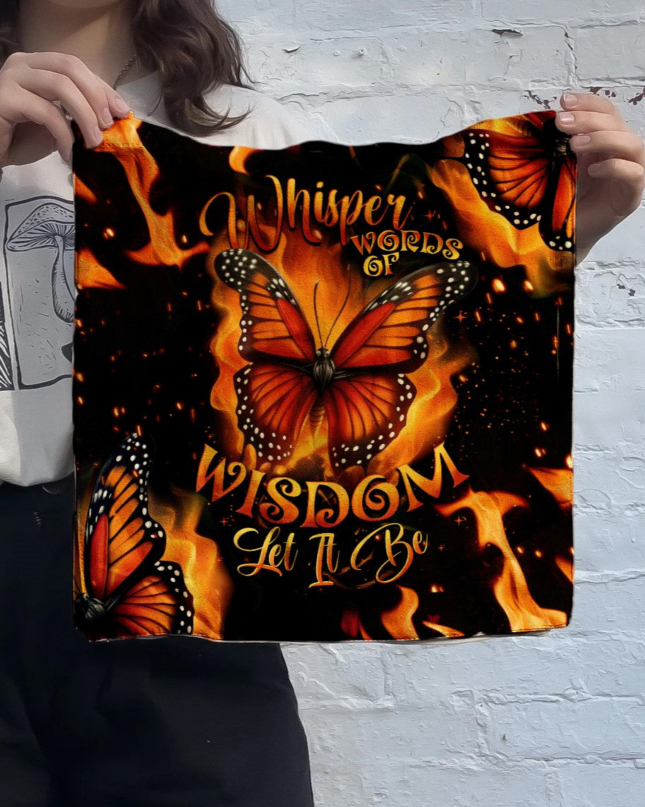 Whisper Words of Wisdom Butterfly Tote Bag Lifestyle image of the whisper words of wisdom butterfly tote bag being held casually, displaying its unique fiery design.