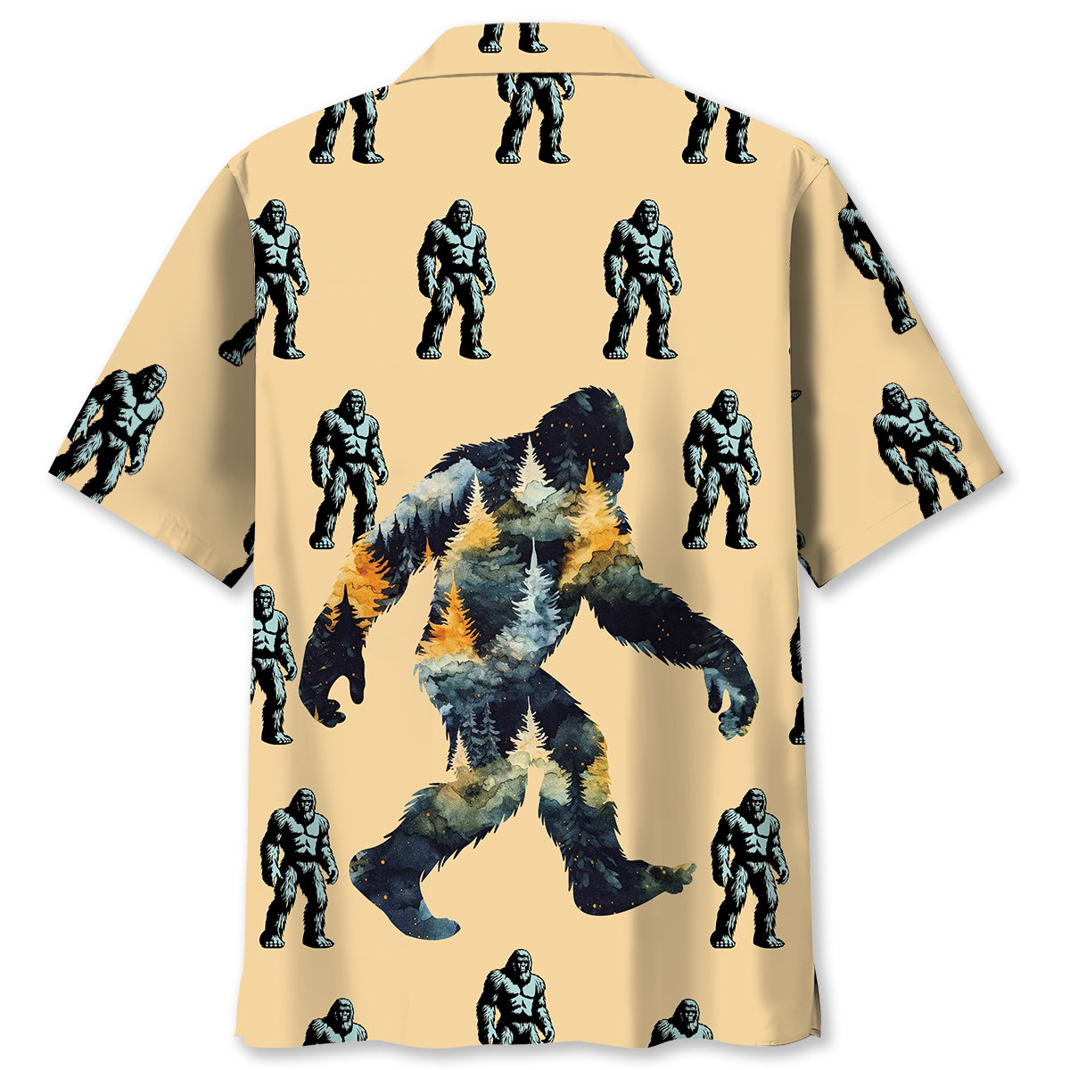 Bigfoot in Forest Hawaiian Shirt Bigfoot in Forest Hawaiian Shirt - Image 2